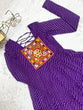 Load image into Gallery viewer, Purple Elegant Heavy Fox Georgette Laheriya Anarkali Gown with Gamthi Work ClothsVilla