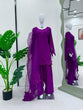 Load image into Gallery viewer, Purple Elegant Natural Crepe Farshi Salwar Set with Bead &amp; Thread Work and Butterfly Net Dupatta ClothsVilla