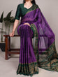 Load image into Gallery viewer, Purple Elegant Rangoli Silk Printed Saree with Matching Unstitched Blouse – Lightweight &amp; Stylish Daily/Festive Wear ClothsVilla