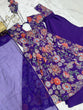 Load image into Gallery viewer, Purple Elegant Roman Silk Chanderi Kediya Kurta Set with Dupatta &amp; Palazzo ClothsVilla