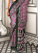 Load image into Gallery viewer, Purple Elegant Satin Crepe Saree – Luxurious &amp; Graceful Drape ClothsVilla