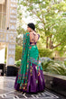 Load image into Gallery viewer, Purple Elegant Tussar Silk Printed Lehenga Set with Foil Work &amp; Gotta Patti Dupatta ClothsVilla