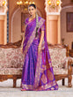 Load image into Gallery viewer, Purple Elegant Woven Assam Silk Saree with Unstitched Blouse Piece ClothsVilla