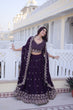 Load image into Gallery viewer, Purple Embroidered Lehenga Choli Set ClothsVilla