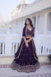 Load image into Gallery viewer, Purple Embroidered Lehenga Choli Set ClothsVilla