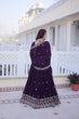 Load image into Gallery viewer, Purple Embroidered Lehenga Choli Set ClothsVilla