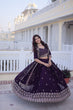 Load image into Gallery viewer, Purple Embroidered Lehenga Choli Set ClothsVilla