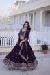 Load image into Gallery viewer, Purple Embroidered Lehenga Choli Set ClothsVilla