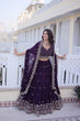 Load image into Gallery viewer, Purple Embroidered Lehenga Choli Set ClothsVilla