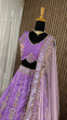 Load image into Gallery viewer, Purple Enchanting Eventide Elegance – Slub Silk Lehenga Set ClothsVilla