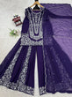 Load image into Gallery viewer, Purple Ethnic Elegance Faux Georgette Thread &amp; Sequin Embroidered Suit Set ClothsVilla
