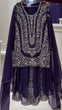Load image into Gallery viewer, Purple Ethnic Elegance Faux Georgette Thread &amp; Sequin Embroidered Suit Set ClothsVilla