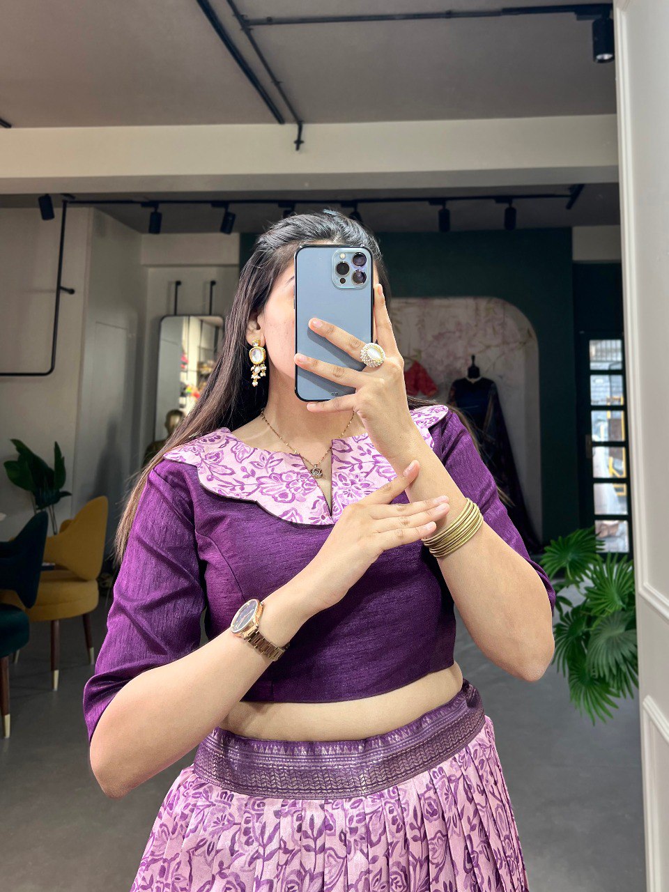 Captivating Purple Floral Co-ord Lehenga Set - Perfect for Weddings & Festive Occasions ClothsVilla