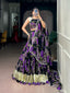Purple Floral Print Lehenga Choli ClothsVilla