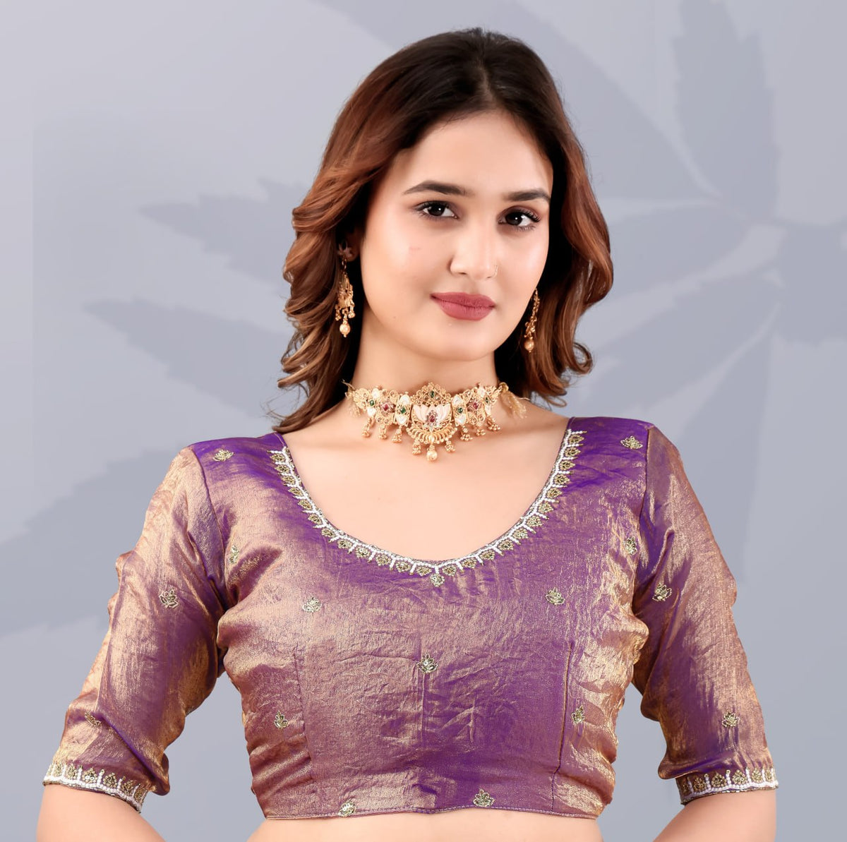 Purple Frendi Silk Saree ClothsVilla