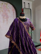 Load image into Gallery viewer, Purple Georgette Embroidered Lehenga ClothsVilla
