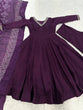 Load image into Gallery viewer, Purple Graceful Jalpari Silk Anarkali Set with Sequins Work &amp; Chinon Silk Dupatta ClothsVilla
