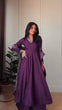 Load image into Gallery viewer, Purple Graceful Jalpari Silk Anarkali Set with Sequins Work &amp; Chinon Silk Dupatta ClothsVilla