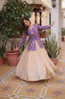 Load image into Gallery viewer, Purple Jacquard Lehenga Choli Set ClothsVilla