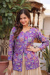Load image into Gallery viewer, Purple Jacquard Lehenga Choli Set ClothsVilla
