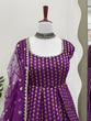 Load image into Gallery viewer, Purple Jacquard Silk Suit Set with Weaving Work &amp; Sequins Dupatta Ready To Wear ClothsVilla