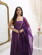 Load image into Gallery viewer, Purple Jacquard Silk Suit Set with Weaving Work &amp; Sequins Dupatta Ready To Wear ClothsVilla
