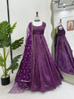 Load image into Gallery viewer, Purple Jacquard Silk Suit Set with Weaving Work &amp; Sequins Dupatta Ready To Wear ClothsVilla