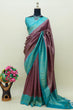 Load image into Gallery viewer, Purple Kuber Soft Silk Saree with Exquisite Golden Jari Work &amp; Matching Blouse ClothsVilla