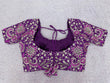 Load image into Gallery viewer, Purple Luxe Faux Georgette Semi-Stitched Lehenga Set with Thread &amp; Sequence Work ClothsVilla