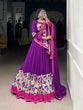 Load image into Gallery viewer, Purple Mirror Charm Ethnic Lehenga Set ClothsVilla
