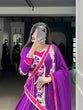 Load image into Gallery viewer, Purple Mirror Charm Ethnic Lehenga Set ClothsVilla