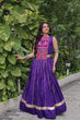 Load image into Gallery viewer, Purple Navratri Special Roman Fabric Lehenga Choli with Kutchi Gamthi &amp; Mirror Work ClothsVilla