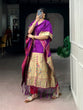 Load image into Gallery viewer, Purple Paithani Zari Weaving Kaftan ClothsVilla