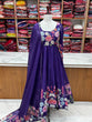 Load image into Gallery viewer, Purple Premium Bandhej Chiffon Anarkali Set ClothsVilla