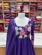 Load image into Gallery viewer, Purple Premium Bandhej Chiffon Anarkali Set ClothsVilla