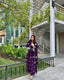Purple Premium Designer Party Wear Faux Georgette Top, Bottom & Dupatta Set Clothsvilla