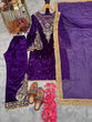 Load image into Gallery viewer, Purple  Premium Designer Party Wear Velvet Top, Palazzo &amp; Dupatta Set Clothsvilla