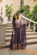 Load image into Gallery viewer, Purple Premium Designer Ready-to-Wear Top-Sharara-Dupatta Collection Clothsvilla