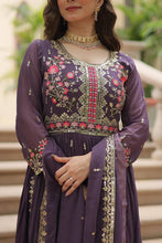 Load image into Gallery viewer, Purple Premium Designer Ready-to-Wear Top-Sharara-Dupatta Collection Clothsvilla