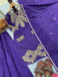 Load image into Gallery viewer, Purple Premium Designer Readymade Top, Palazzo &amp; Dupatta Collection Elegant Party Wear in Chinon Silk Clothsvilla