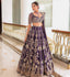 Purple Royal Luxe Sequin & Zari Lehenga Choli ClothsVilla