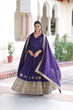 Load image into Gallery viewer, Purple Sequins Embroidered Gown ClothsVilla
