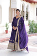 Load image into Gallery viewer, Purple Sequins Embroidered Gown ClothsVilla