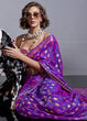 Load image into Gallery viewer, Purple Timeless Banarasi Blended Silk Saree with Intricate Design – Perfect for Grand Occasions ClothsVilla