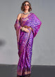 Load image into Gallery viewer, Purple Timeless Banarasi Blended Silk Saree with Intricate Design – Perfect for Grand Occasions ClothsVilla