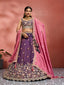 Tissue Sequins Embroidered Semi-Stitched Lehenga & Unstitched Blouse With Dupatta Clothsvilla
