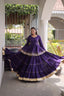 Purple Traditional Cora Cotton Lehenga Set ClothsVilla