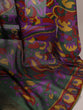 Load image into Gallery viewer, Purple Traditional Floral Printed Chanderi Saree with Zari Weaving Work Clothsvilla