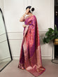 Load image into Gallery viewer, Purple Traditional Kasavu Saree ClothsVilla