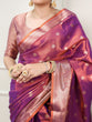 Load image into Gallery viewer, Purple Traditional Kasavu Saree ClothsVilla